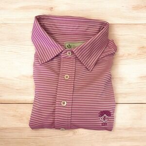 Donald Ross Striped Golf Polo Shirt Performance Stretch Athletic Mens‎ XXL